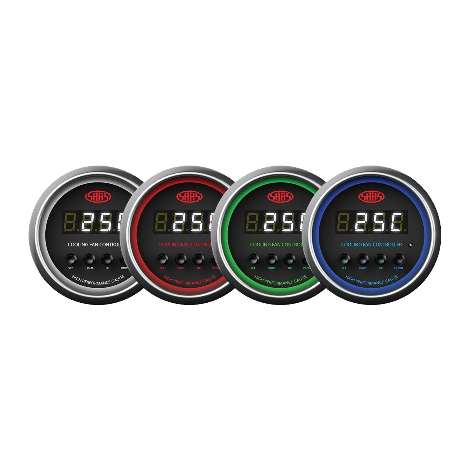 SAAS Radiator Thermo Fan Switch Controller Black Face Dial 52mm Multi Colour New 